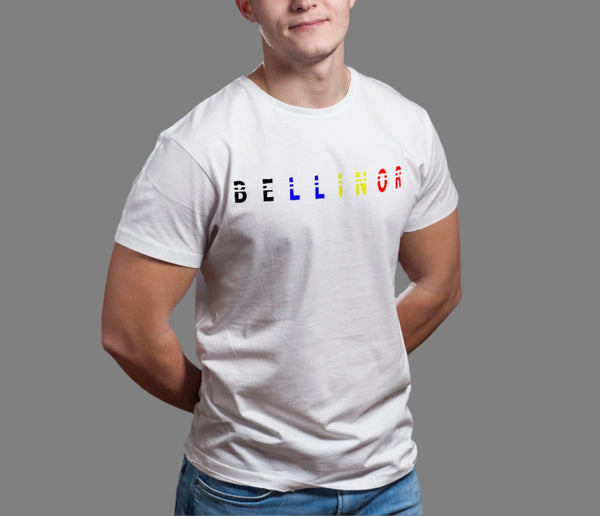 Bellinor Color Name on Chest Crewneck T-shirt